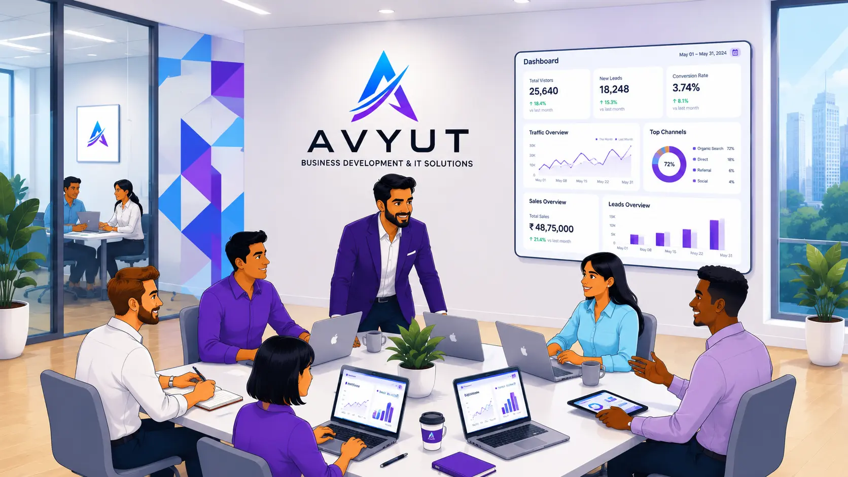 AVYUT Team Collaboration and Strategic Planning in Loni BK